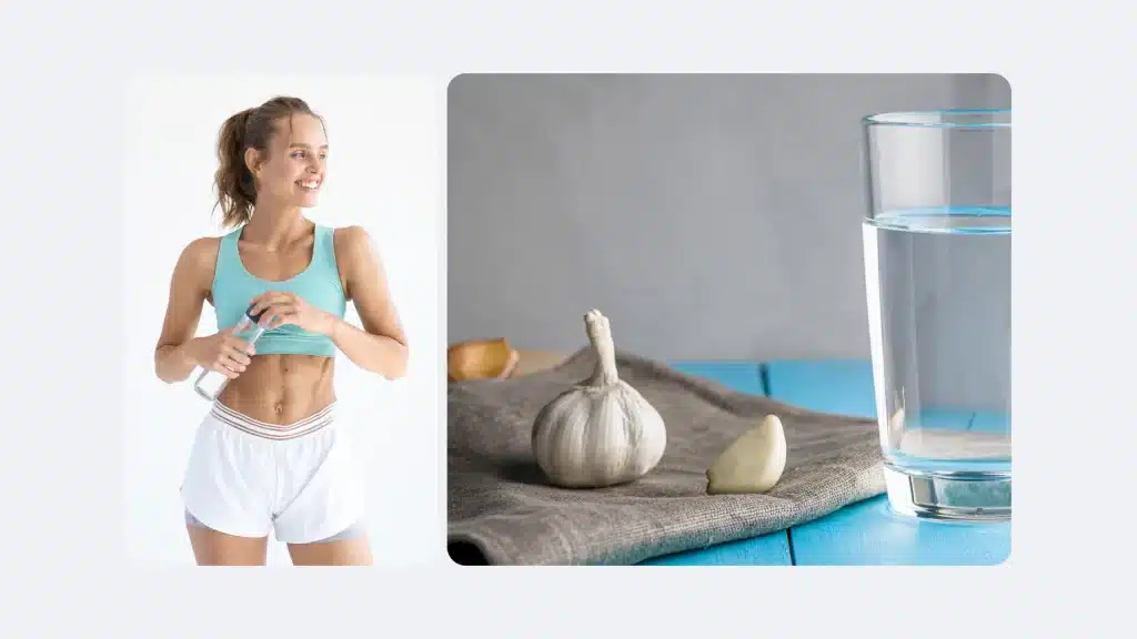 Eating a clove of garlic before bed