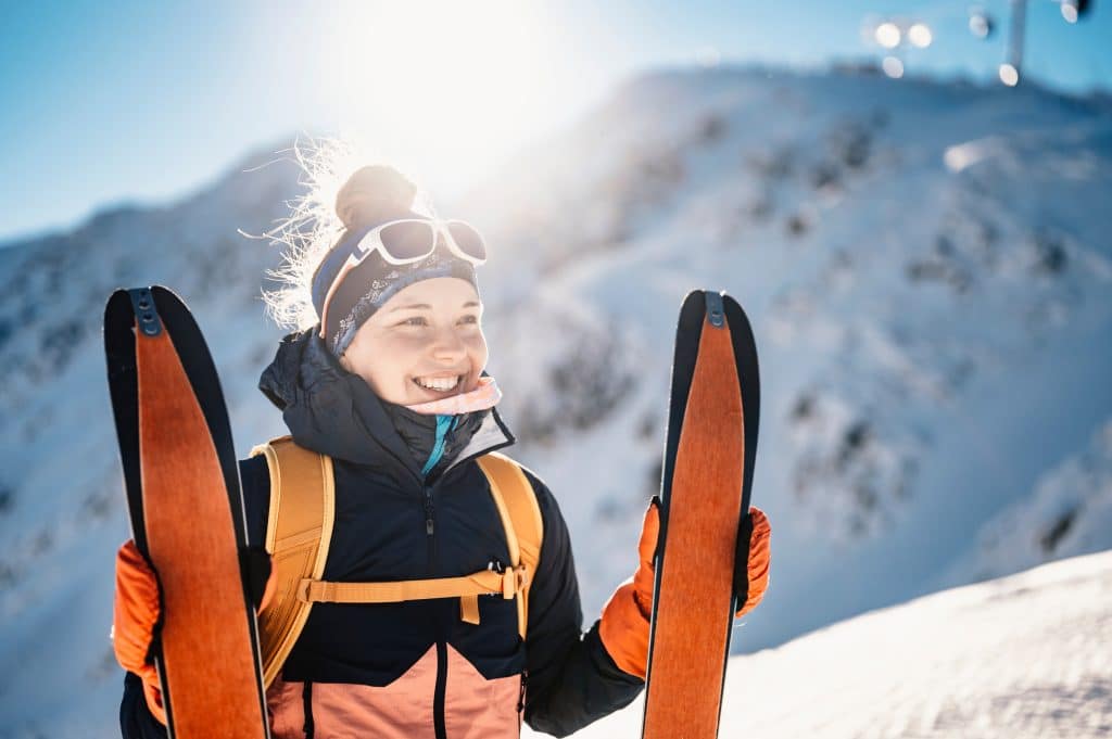skiing calories burned