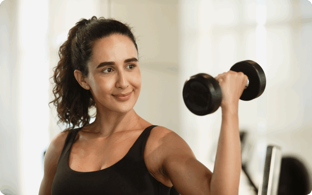biceps and triceps workout gym