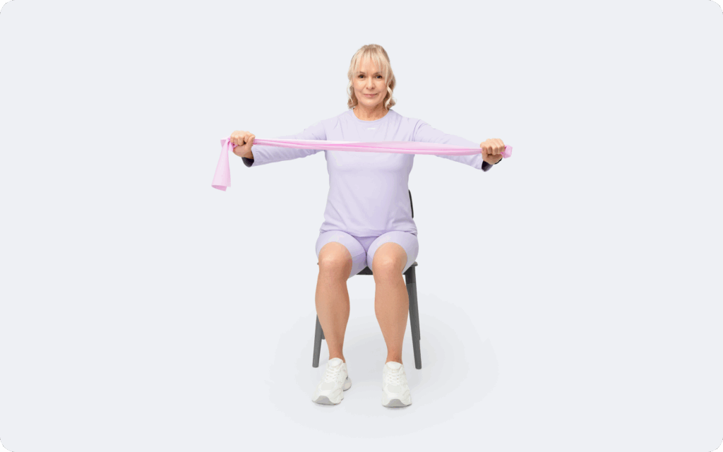 elderly chair yoga poses