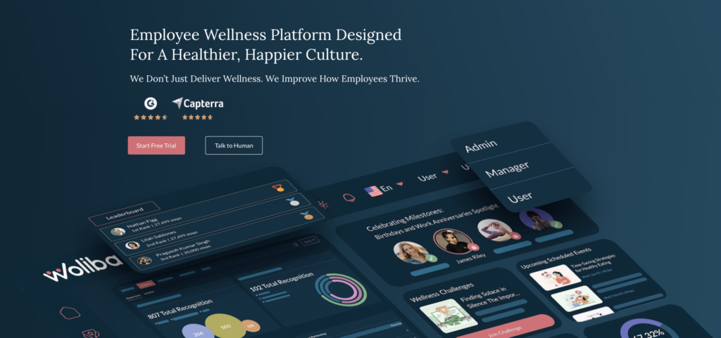 Woliba Corporate Wellness Platform